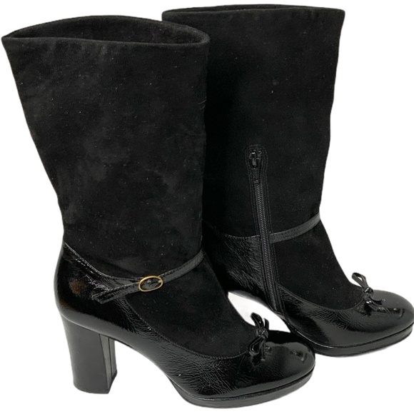 MARC by MARC JACOBS Leather/Suede Slouch Boots 39 - Picture 3 of 9
